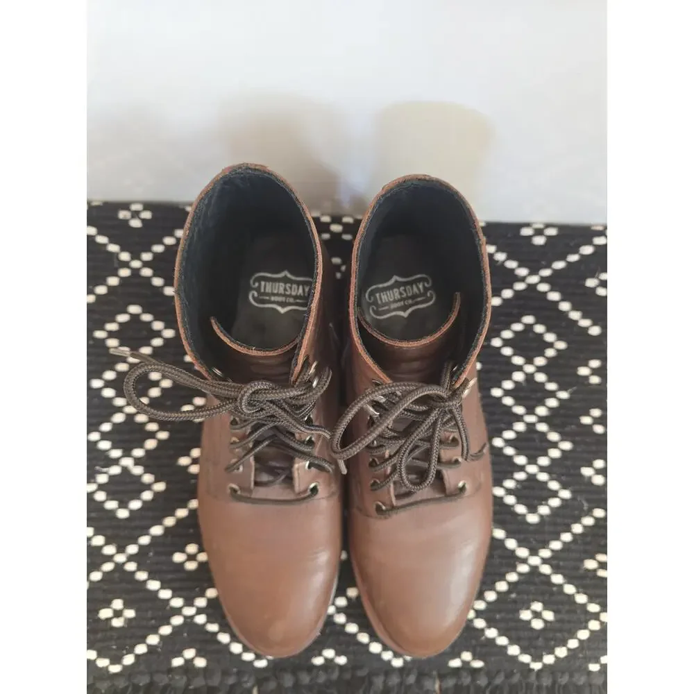 Thursday Everyday Boots Mens Size 9.5 Brown Dress Dressy Small Batch Handmade